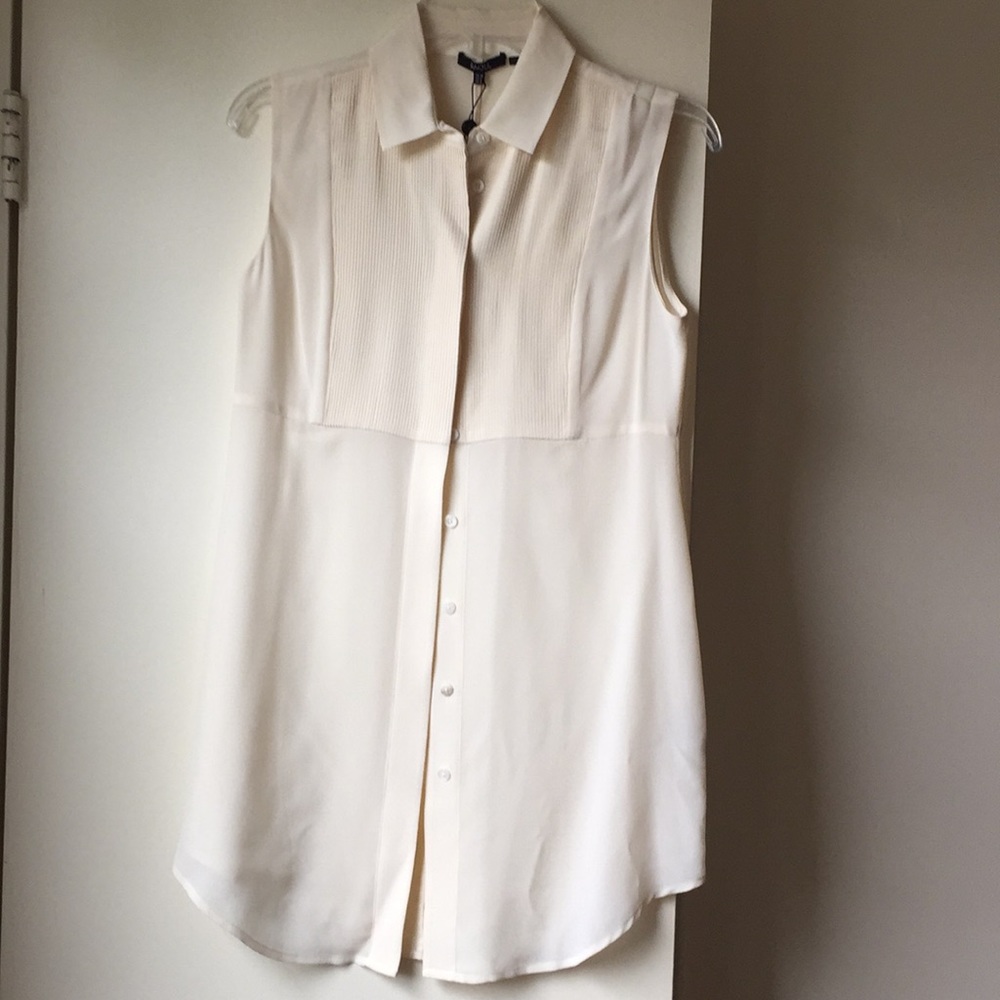 Raoul brand name silk long Bitton down shirt